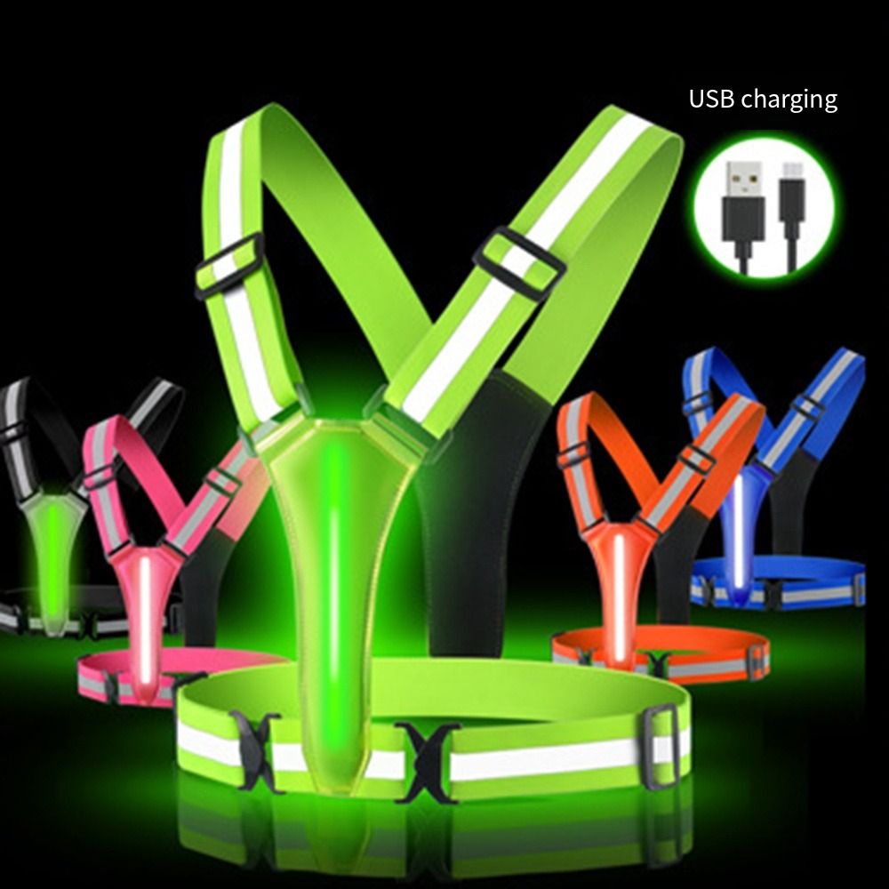 เสื้อกั๊กสะท้อนแสง LED แบบชาร์ - Running Visibility Gear บทวิจารณ์และราคา