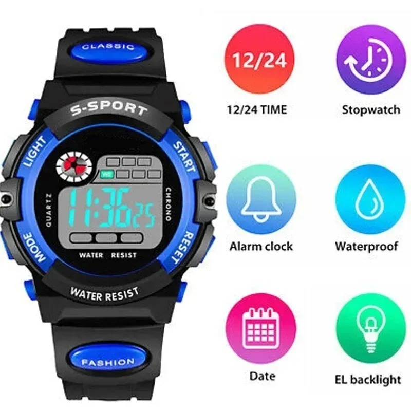 นาฬิกาอิเล็กทรอนิกส์สำหรับเด็ก - Running Watch บทวิจารณ์และราคา